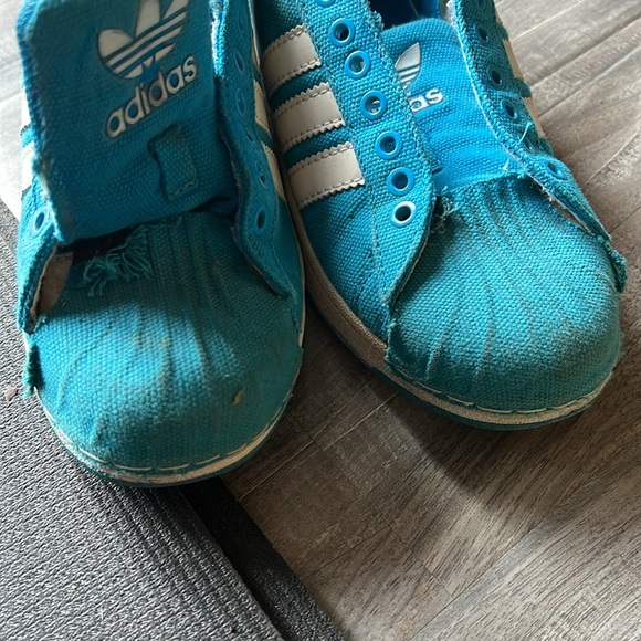 Adidas Turquoise blue shoes 6 1/2 from 2012 - Picture 6 of 7